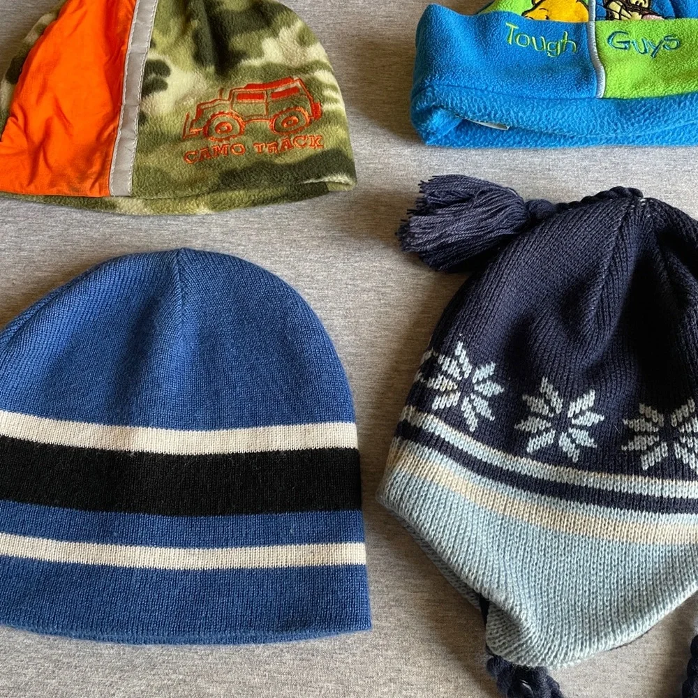 Kids Blue Winter Beanie Hat - Untitled Brand